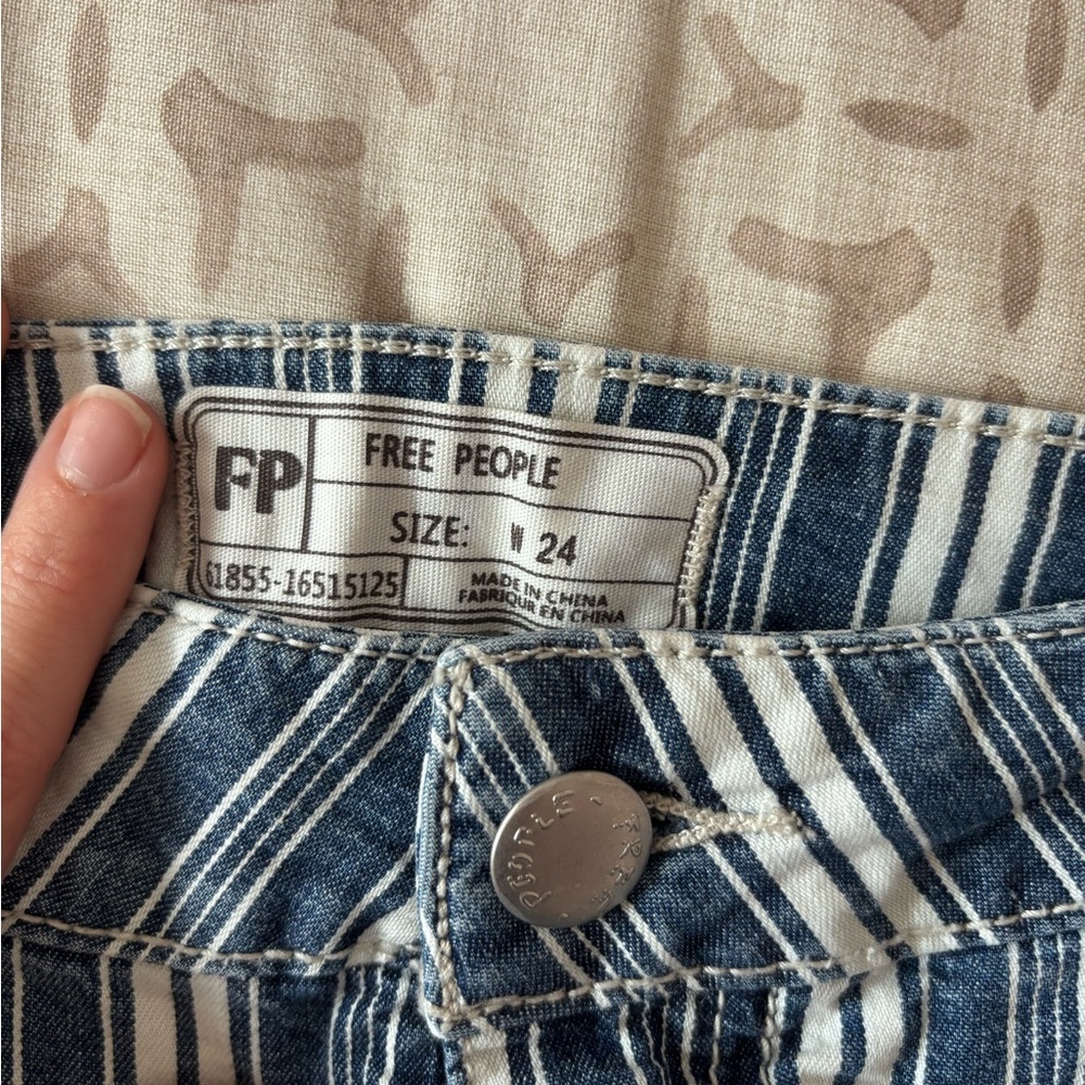 Free people Striped Flare Jeans - Picture 6 of 11